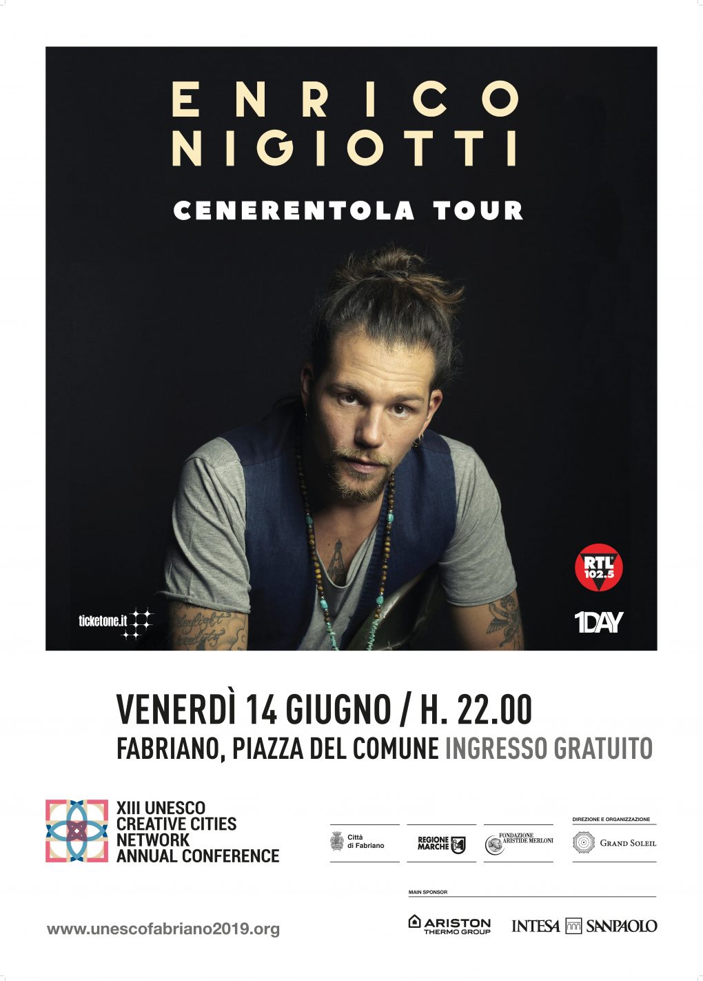 Enrico Nigiotti, “Cenerentola tour”, 14 Giugno 2019