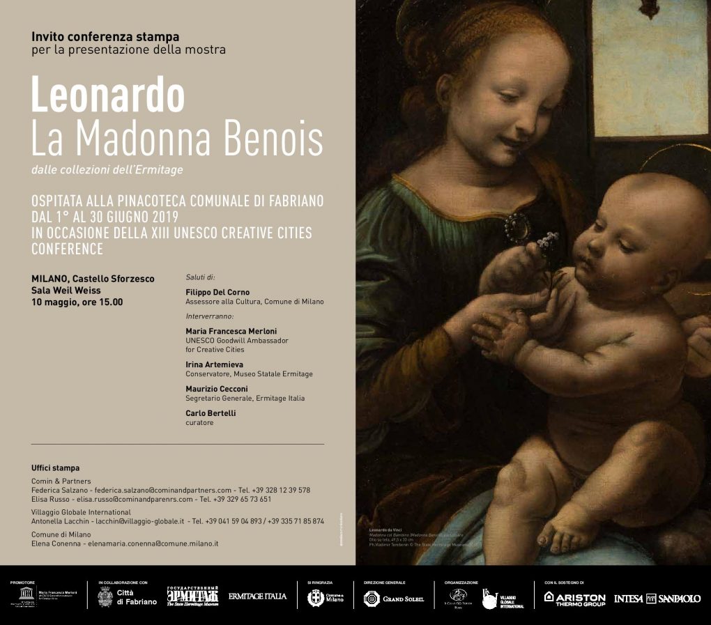 Leonardo. The Madonna Benois- from the Ermitage collections (01-30 June 2019)