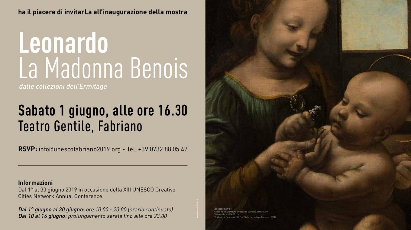 Inaugurazione “Leonardo. La Madonna Benois: dalle collezioni dell’Ermitage”, 01 Giugno, 16.30